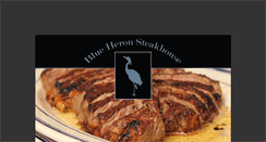 Desktop Screenshot of blueheronsteakhouse.com